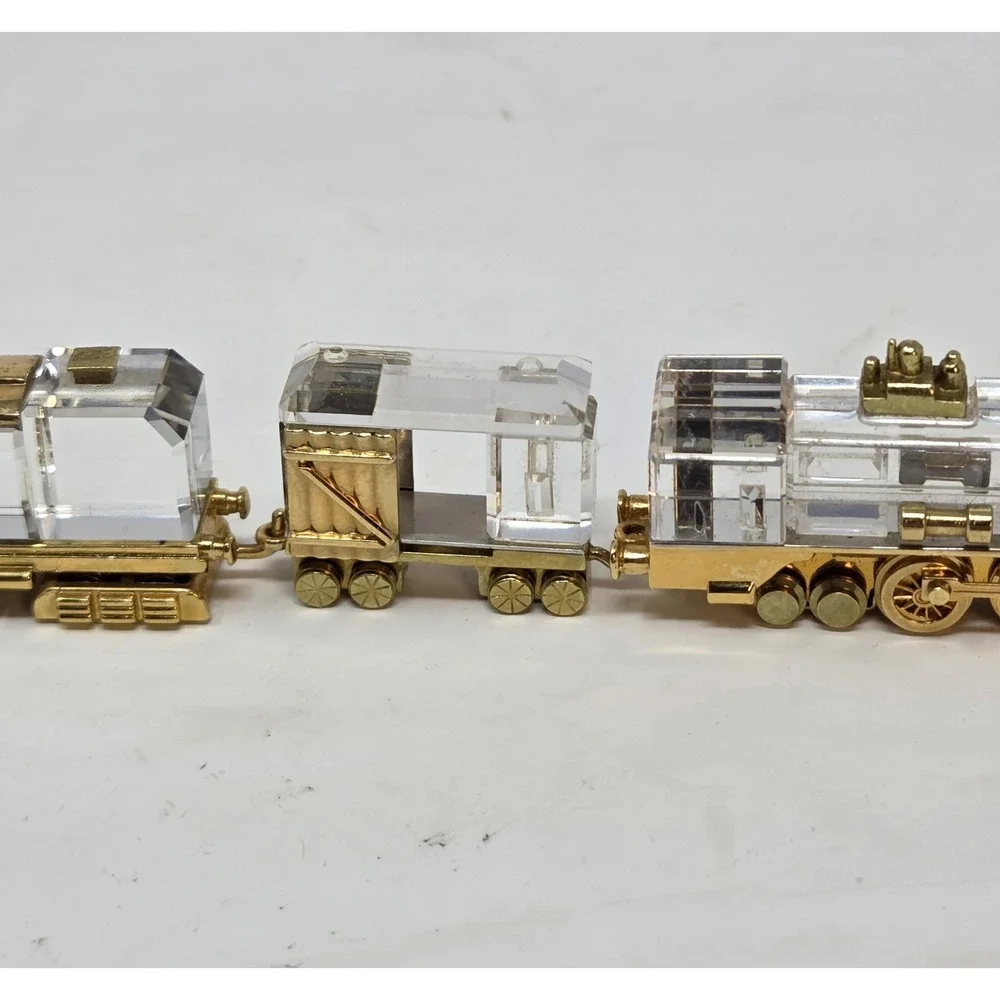 Swarovski Crystal Memories Journeys Train Set 4pc Locomotive Tender COA Boxes